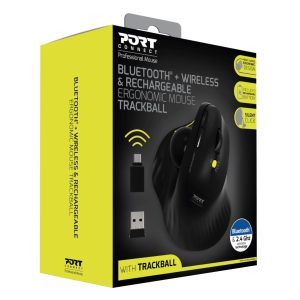 Port Ergo Trackball Mouse Rechargeable