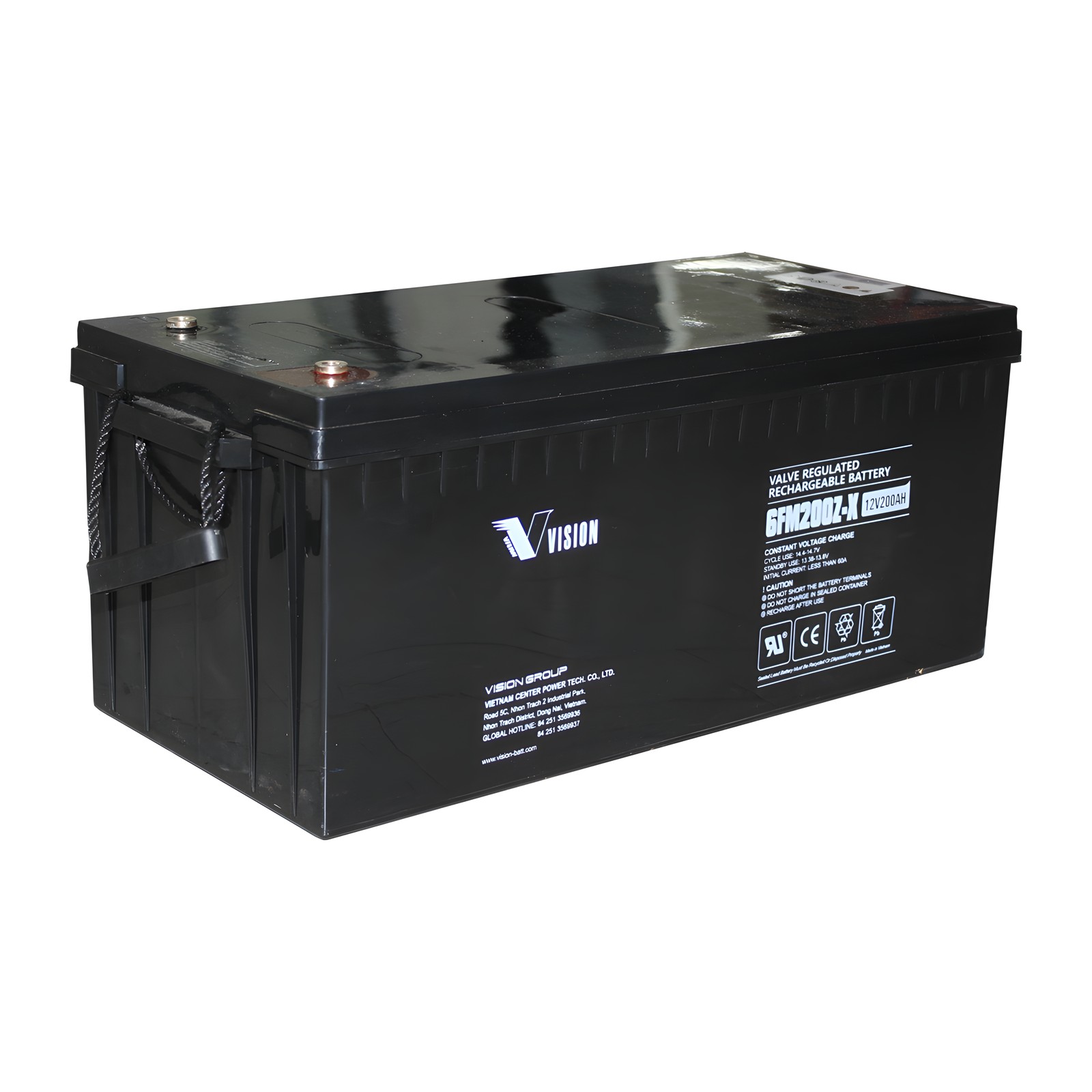 Vision 6FM200Z-X 200Ah 12V AGM deep cycle battery